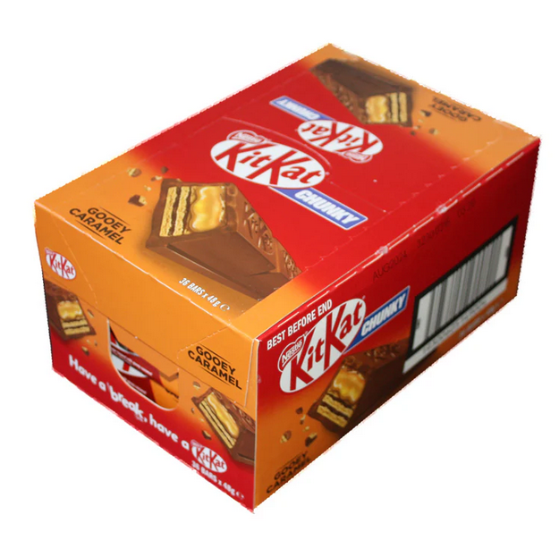 Nestle KitKat CHUNKY CARAMEL 36 X Bulk Box (50g)