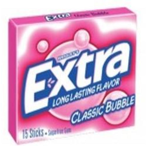 Gum USA Extra Classic Bubbles 15's - nutsandsweets.com.au