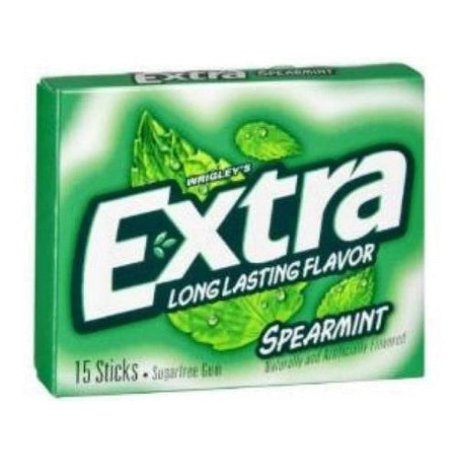 Gum USA Extra Spearmint 15'sX10 - nutsandsweets.com.au