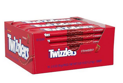 TWIZZLERS STRAWBERRY TWISTS 70G X 18 PACK