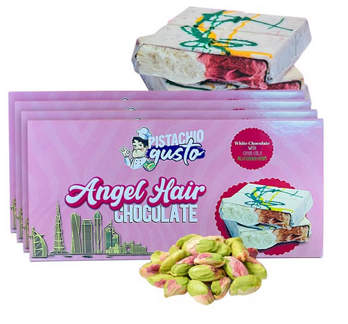 PISTACHIO GUSTO DUBAI ANGEL HAIR CHOCOLATE 165G