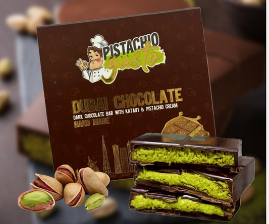 PISTACHIO GUSTO DARK DUBAI CHOCOLATE