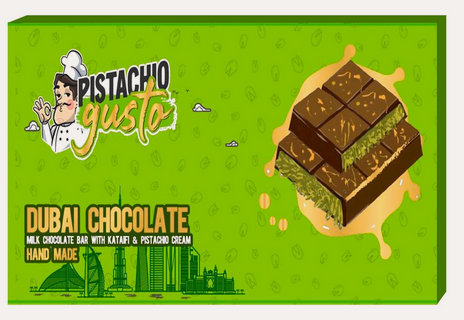 PISTACHIO GUSTO DUBAI CHOCOLATE 200G