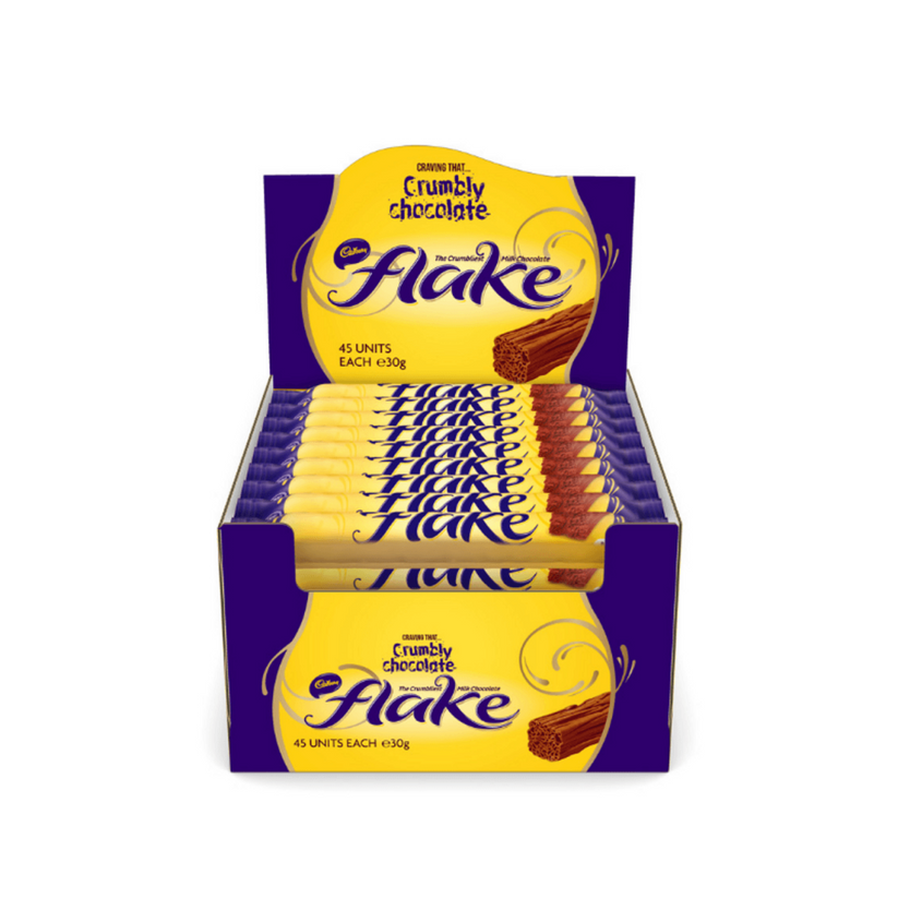 Cadbury Flake 30G X 45 BULK Box – Paloma Nuts & Confectionery