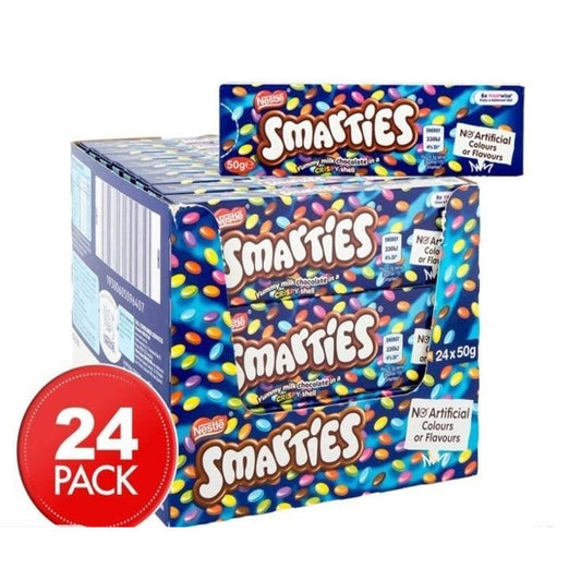 Chocolate Smarties 50G X 24 - nutsandsweets.com.au
