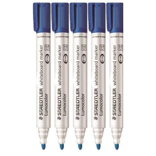 Staedtler Lumocolor Whiteboard Marker Bullet Point Blue 10pk - nutsandsweets.com.au